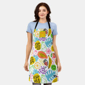 Tablier Motif Rustique de fruits d'été (Porté)