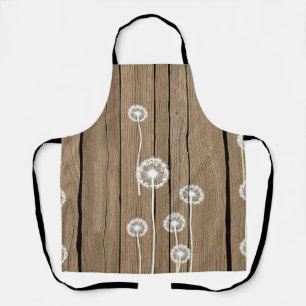 Tablier Motif rustique en bois de pissenlit
