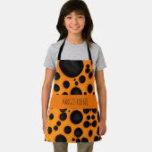 Tablier Motif Safari Abstrait orange peau léopard (Insitu)