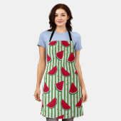 Tablier Motif sans couture à rayures de pastèque (Porté)