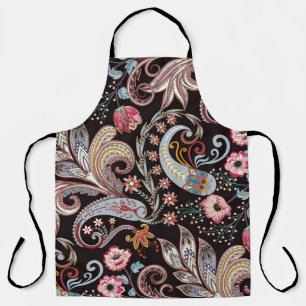 Tablier Motif sans couture avec cachemire coloré floral