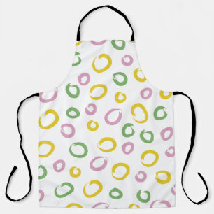 Tablier Motif sans couture avec cercles colorés, rose, gr