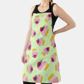Tablier Motif sans couture avec cupcake aux fraises (Insitu)