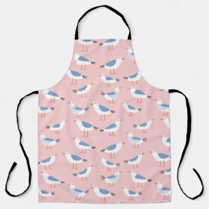Tablier Motif sans couture avec de mignons mouettes