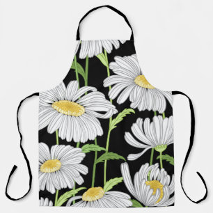 Tablier Motif sans couture avec des fleurs d'été.