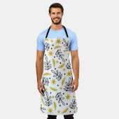 Tablier Motif sans couture avec des flocons de neige et de (Porté)