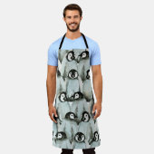 Tablier Motif sans couture avec des pingouins mignons (Porté)