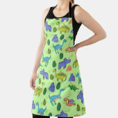 Tablier Motif sans couture avec différents dinosaures mign (Insitu)