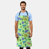 Tablier Motif sans couture avec différents dinosaures mign (Porté)