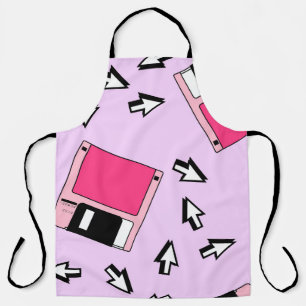Tablier Motif sans couture avec disquette colorée en vapo