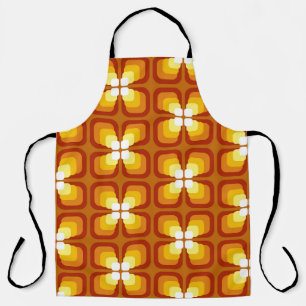 Tablier Motif sans couture avec éléments floraux abstraits