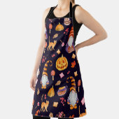 Tablier Motif sans couture avec éléments Halloween vintage (Insitu)