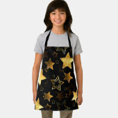 Tablier Motif sans couture avec étoiles d'or (Insitu)