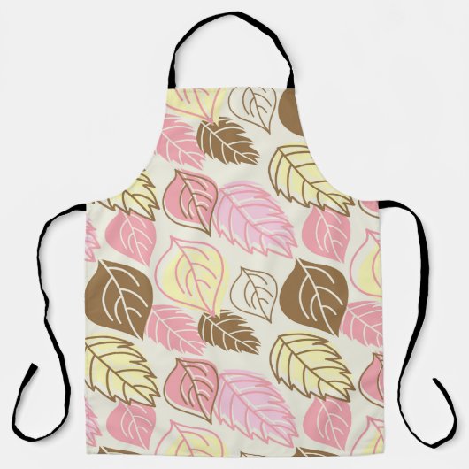 Tablier Motif sans couture avec feuilles d'automne (Recto)