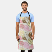 Tablier Motif sans couture avec feuilles d'automne (Porté)