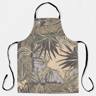 Tablier Motif sans couture avec feuilles de palme, motif l