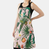 Tablier Motif sans couture avec feuilles tropicales, fleur (Insitu)