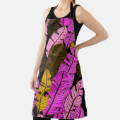 Tablier Motif sans couture avec feuilles tropicaux dessiné (Insitu)