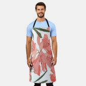 Tablier Motif sans couture avec fleur d'Oleander. Compe fl (Porté)