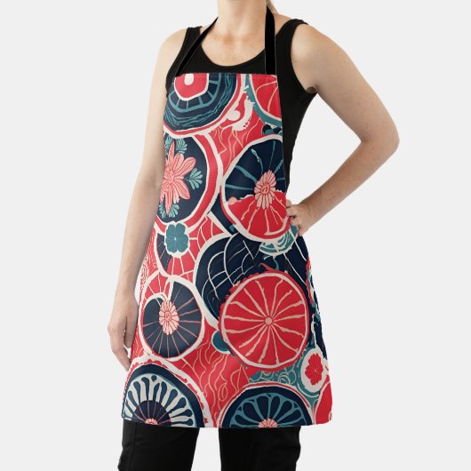 Tablier motif sans couture avec fleurs (Insitu)