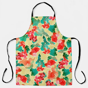 Tablier Motif sans couture avec fleurs Abstraites dessinée