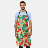 Tablier Motif sans couture avec fleurs Abstraites dessinée (Porté)