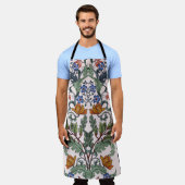 Tablier Motif sans couture avec fleurs dans le style art d (Porté)