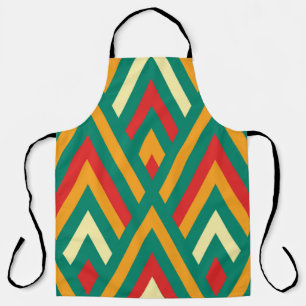Tablier Motif sans couture avec géométrie décorative et
