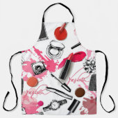 Tablier Motif sans couture avec maquillage peint (Recto)