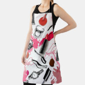 Tablier Motif sans couture avec maquillage peint (Insitu)