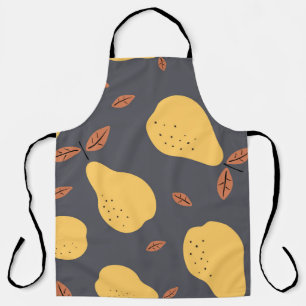 Tablier Motif sans couture avec poires. Fruits léger moder