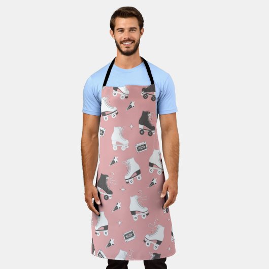 Tablier Motif sans couture avec roulettes et cassette t (Porté)