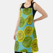 Tablier Motif sans couture avec tranches de citron. illust (Insitu)