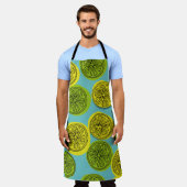 Tablier Motif sans couture avec tranches de citron. illust (Porté)