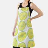 Tablier Motif sans couture avec tranches de citron jaune s (Insitu)