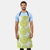 Tablier Motif sans couture avec tranches de citron jaune s (Porté)