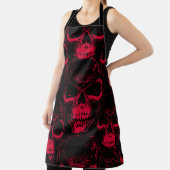 Tablier Motif sans couture avec un sinistre risque humain (Insitu)