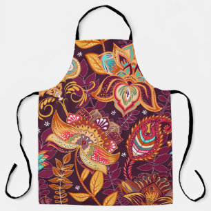Tablier Motif sans couture brillante en cachemire. Coloré