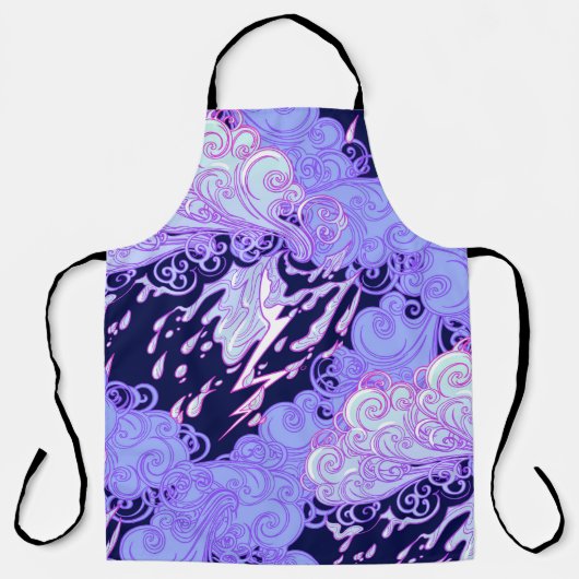 Tablier Motif sans couture. Clo décorative de style rétro (Recto)