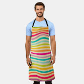 Tablier Motif sans couture colorée. illustration. b (Porté)