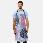 Tablier Motif sans couture dans la jungle sauvage, arrière (Porté)