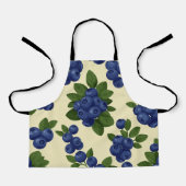 Tablier Motif sans couture de bleuet dense (Recto)