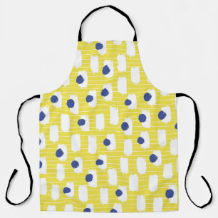 Tablier Motif sans couture de brosse dessinée à la main.