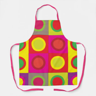 Tablier Motif sans couture de cercle carré coloré abstrait