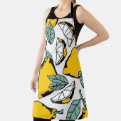 Tablier Motif sans couture de citrons dessinés à la main b (Insitu)