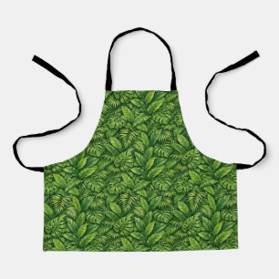 Tablier Motif sans couture de feuilles tropicales modernes