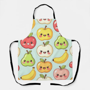 Tablier Motif sans couture de fruits Kawaii Mignon dessin