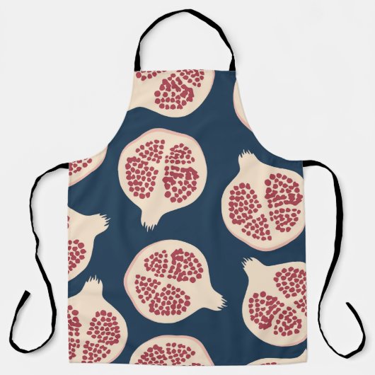 Tablier Motif sans couture de grenade, arrière - plan avec (Recto)