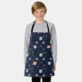 Tablier Motif sans couture de planètes du système solaire (Porté)