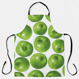 Tablier Motif sans couture de pomme verte